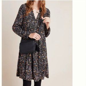 Maeve by Anthropologie Floral Tiered Mini Dress S